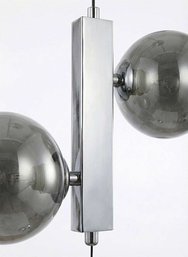 SPOLUX Modern Lighting, Single pendent, Light, Modern glass white light pendent, Chrome color 25x100 cm, Suitable for bedroom, kitchen, coffee shop. - Image 3